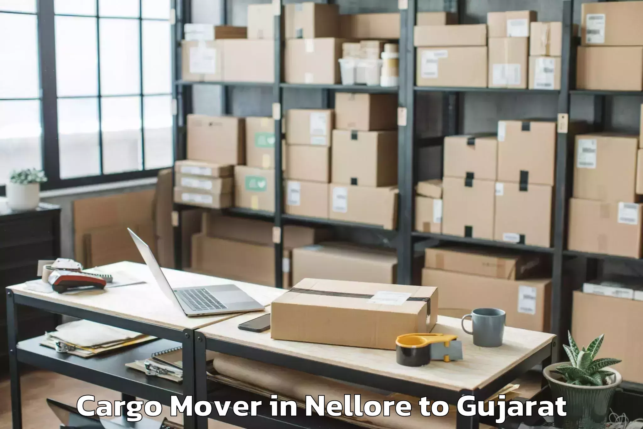 Top Nellore to Jamjodhpur Cargo Mover Available